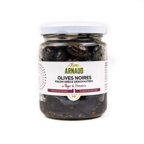 Oliivit - Timjamilla maustettu kivetön musta 130g