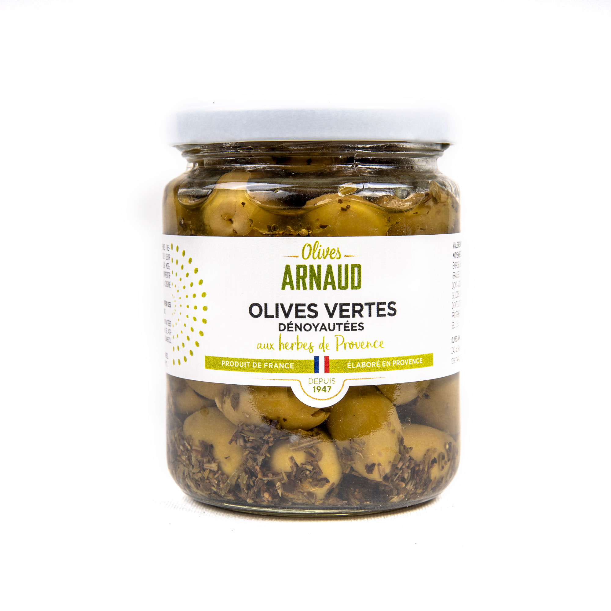 Oliivit - Provencen yrteillä maustettu kivetön vihreä 130g