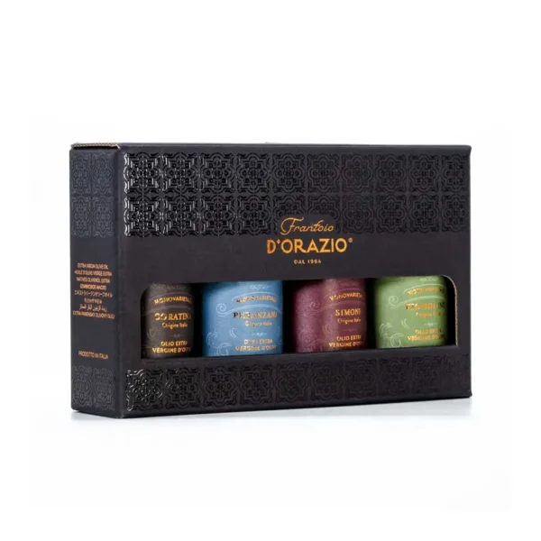 Extra virgin -oliiviöljyjen tasting-lajitelma, Frantoio D’Orazio, 4x100 ml