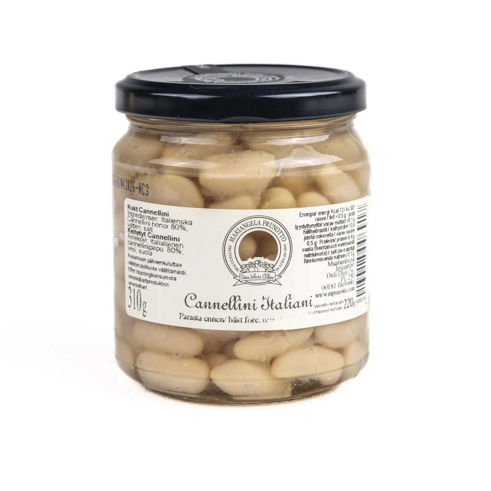 Italialainen kypsä cannellinipapu 310g