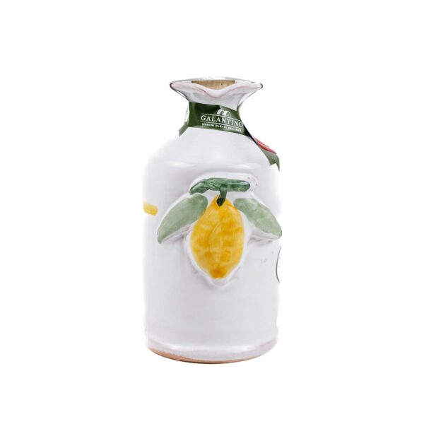 Sitruunalla maustettu oliiviöljy keraamisessa kannussa, Galantino 250 ml