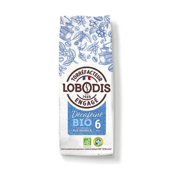 Kofeiiniton luomukahvi, jauhettu, Reilu kauppa 250 g