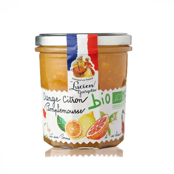 Appelsiini-greippi-sitruunahillo, luomu 320 g
