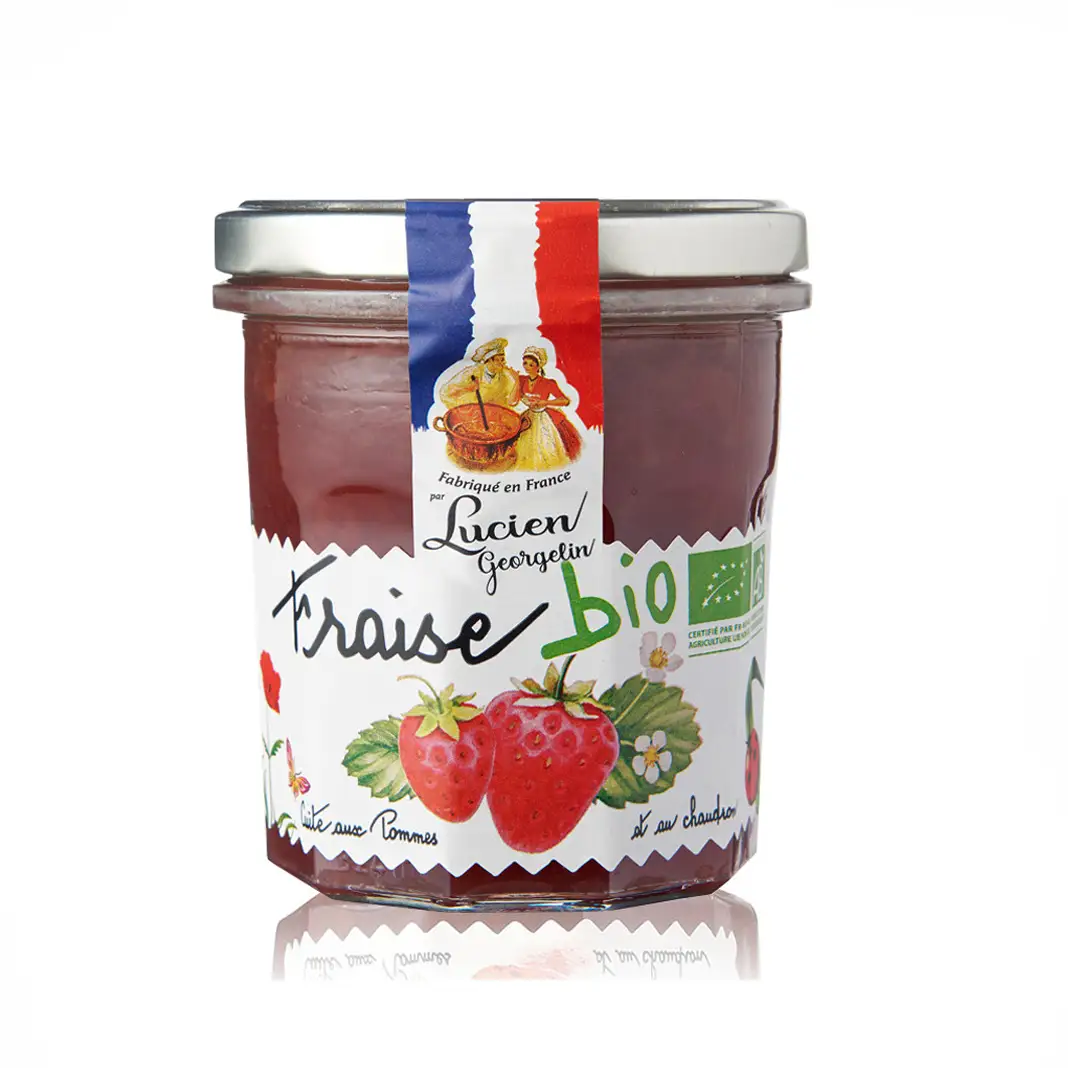 Mansikkahillo, luomu 320g