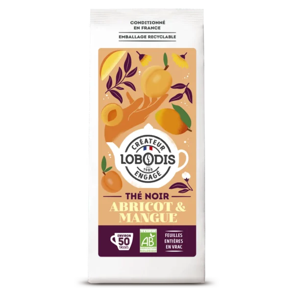 Luomu musta tee mango ja aprikoosi 80g