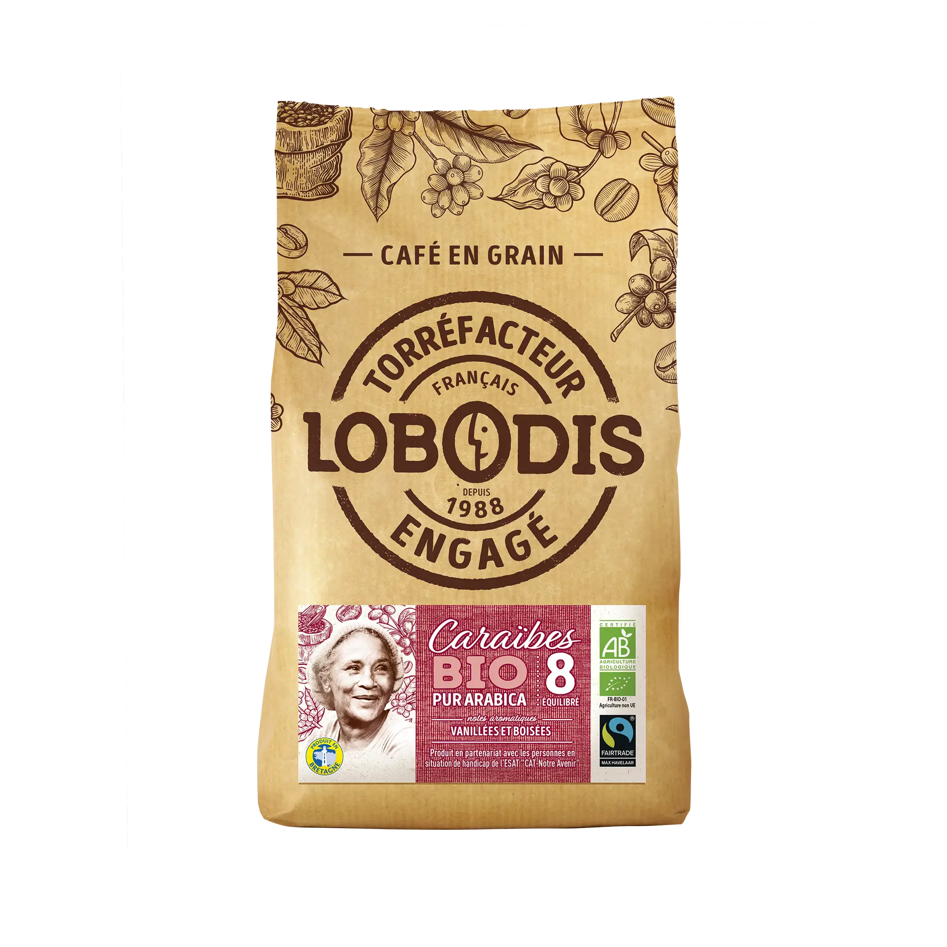 Karibia-kahvipavut luomu, pure origine 500 g