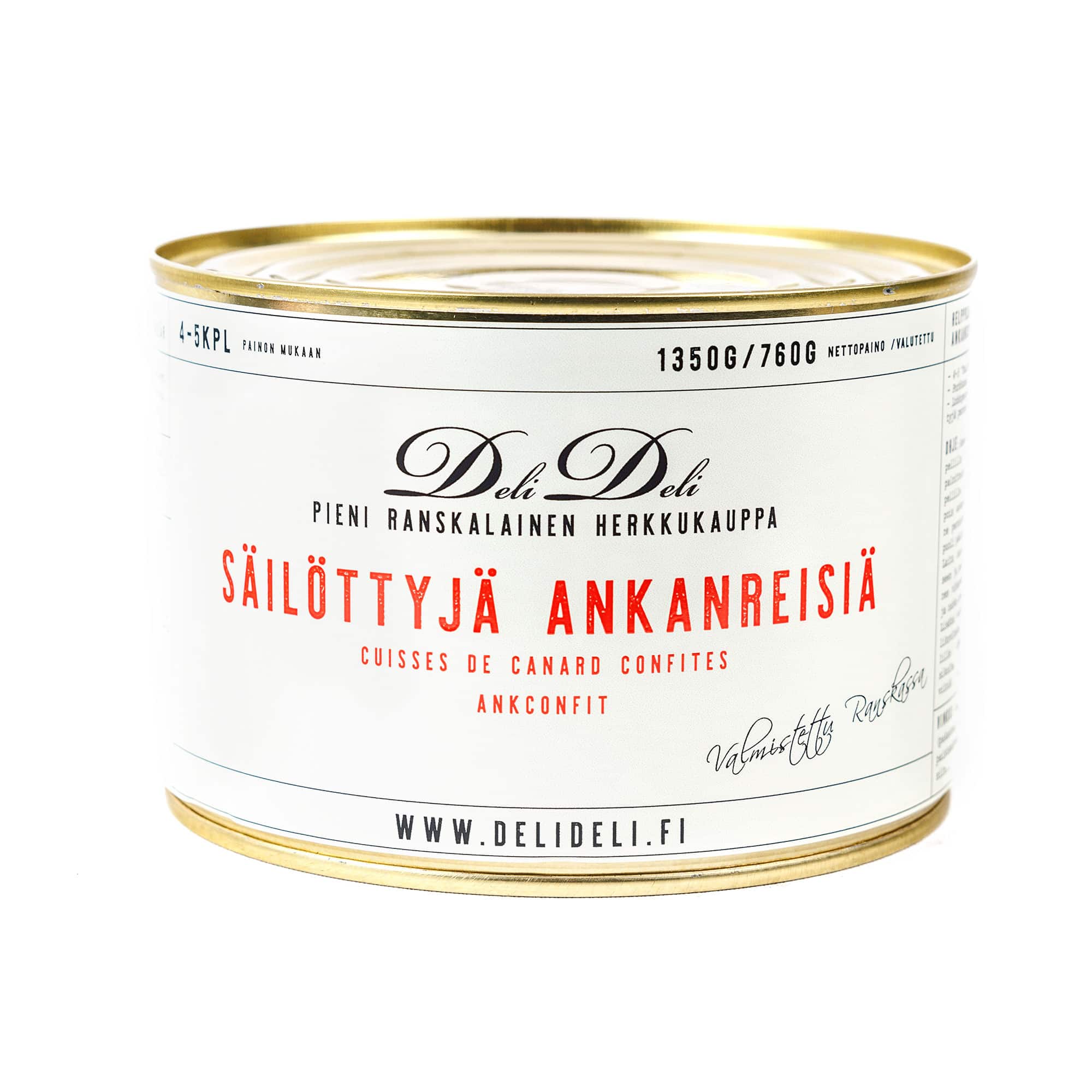 Ankankoivet, confit de canard, 4-5 kpl, 1350 g - Image 8